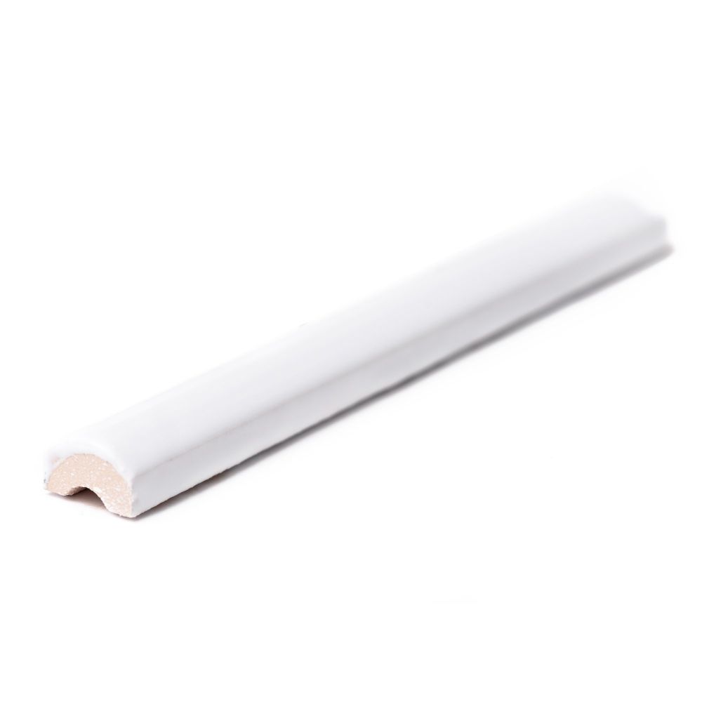 Simply Brilliant .5"x6" White Ceramic Glossy Pencil