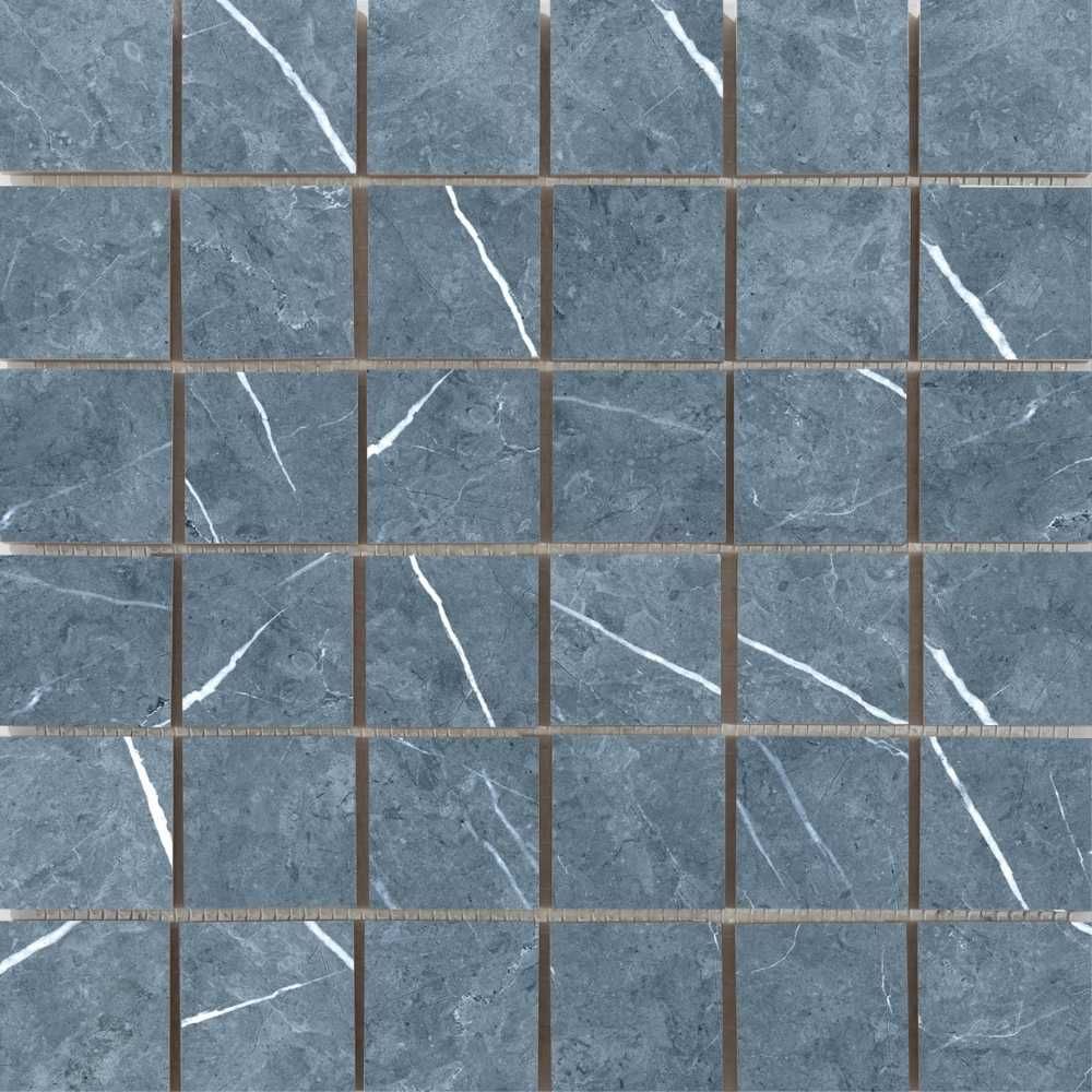 Theater 2"x2" Blue Porcelain Matte Mosaic