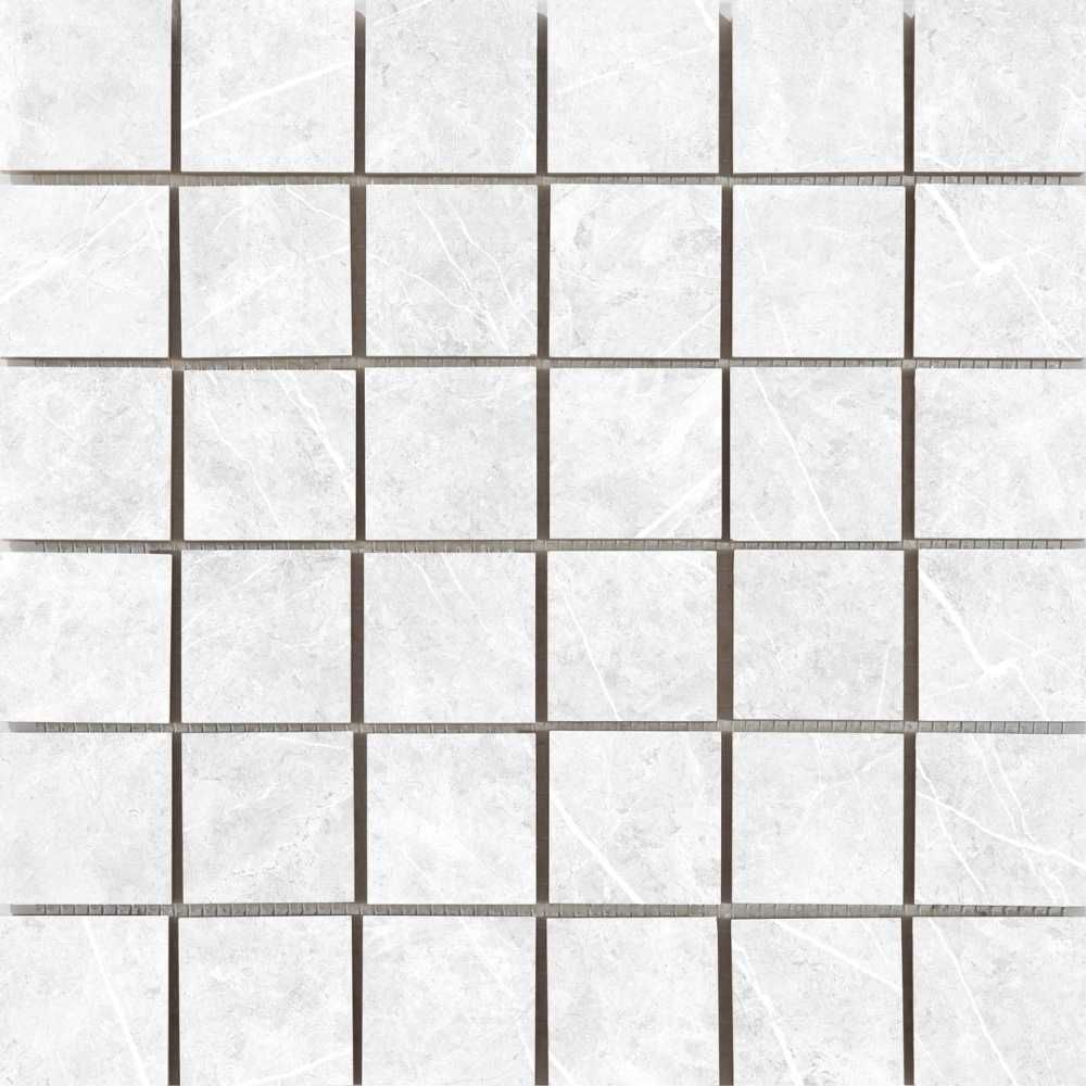 Theater 2"x2" White Porcelain Matte Mosaic