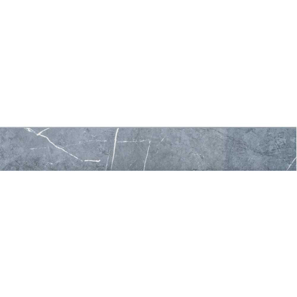 Theater 3"x24" Blue Porcelain Glossy Bullnose