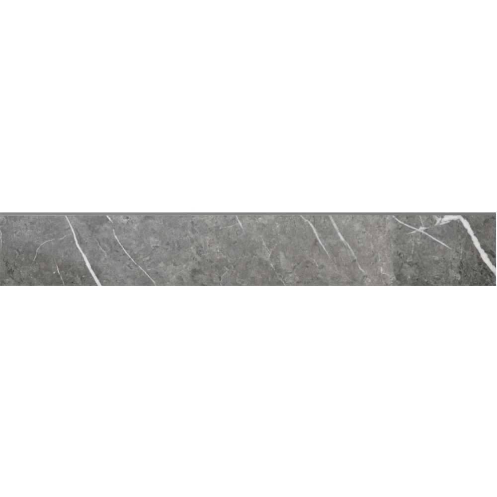 Theater 3"x24" Grey Porcelain Glossy Bullnose