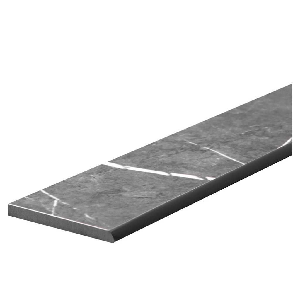 Theater 3"x24" Grey Porcelain Matte Bullnose