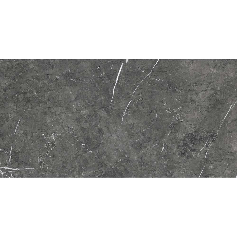 Theater 12"x24" Grey Porcelain Glossy Tile