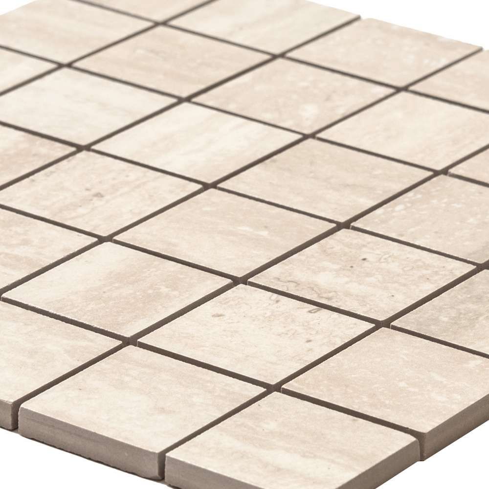 Timeless Travertino 2"x2" Travertine Porcelain Matte Mosaic