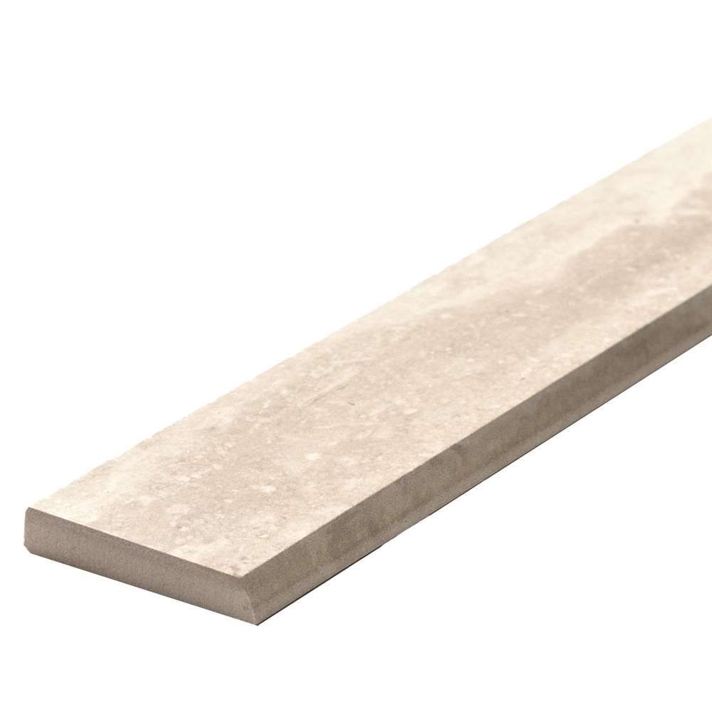 Timeless Travertino 2"x24" Travertine Porcelain Matte Bullnose