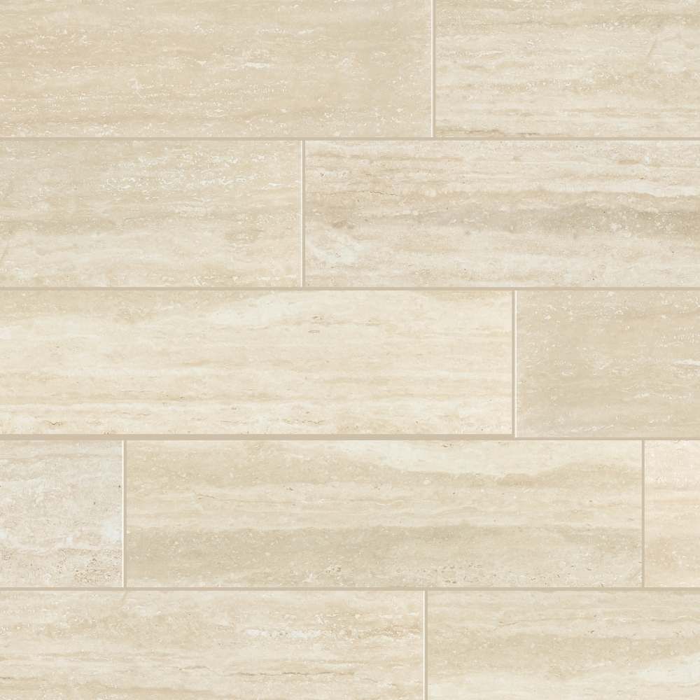 Timeless Travertino 3"x12" Travertine Porcelain Glossy Tile