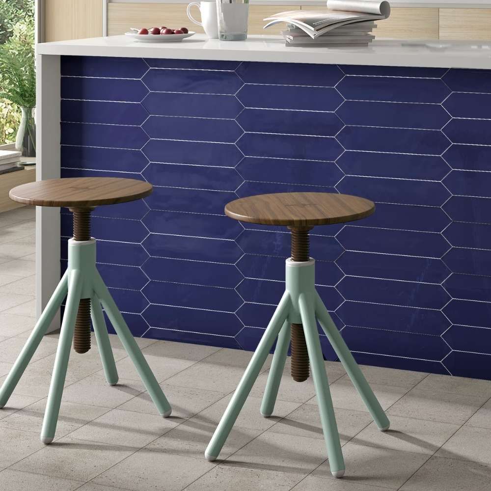 Tribeca Pickett Cobalt Ceramic Glossy Tile