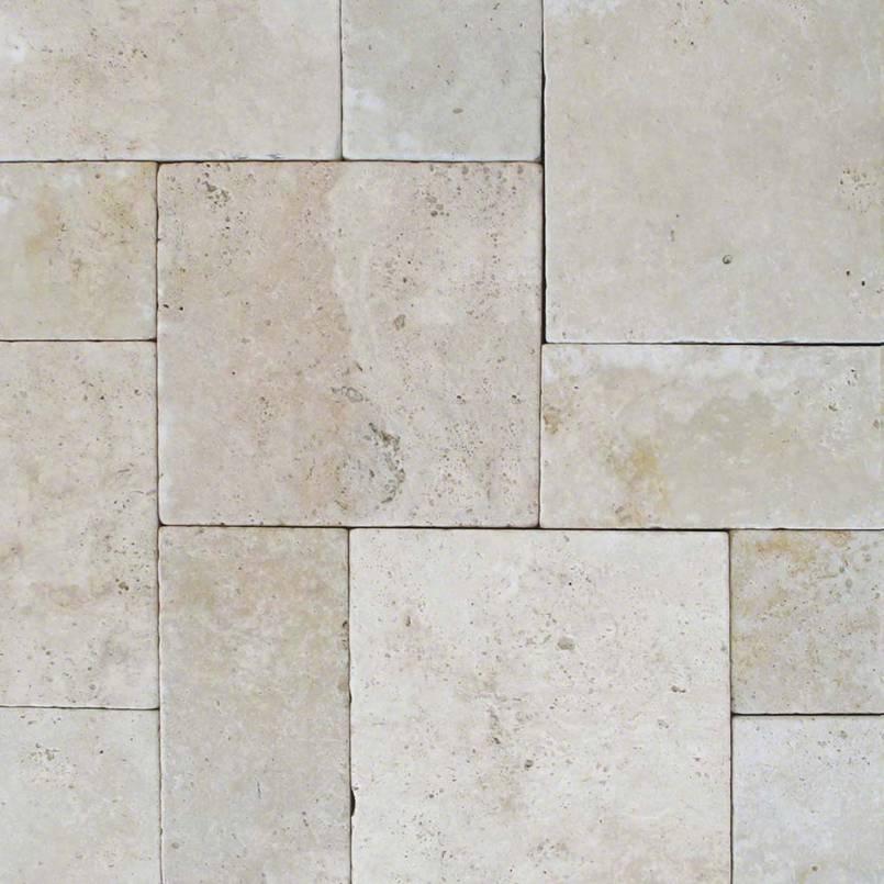 Tus. Beige 10 kits Tumbled 3cm Pavers