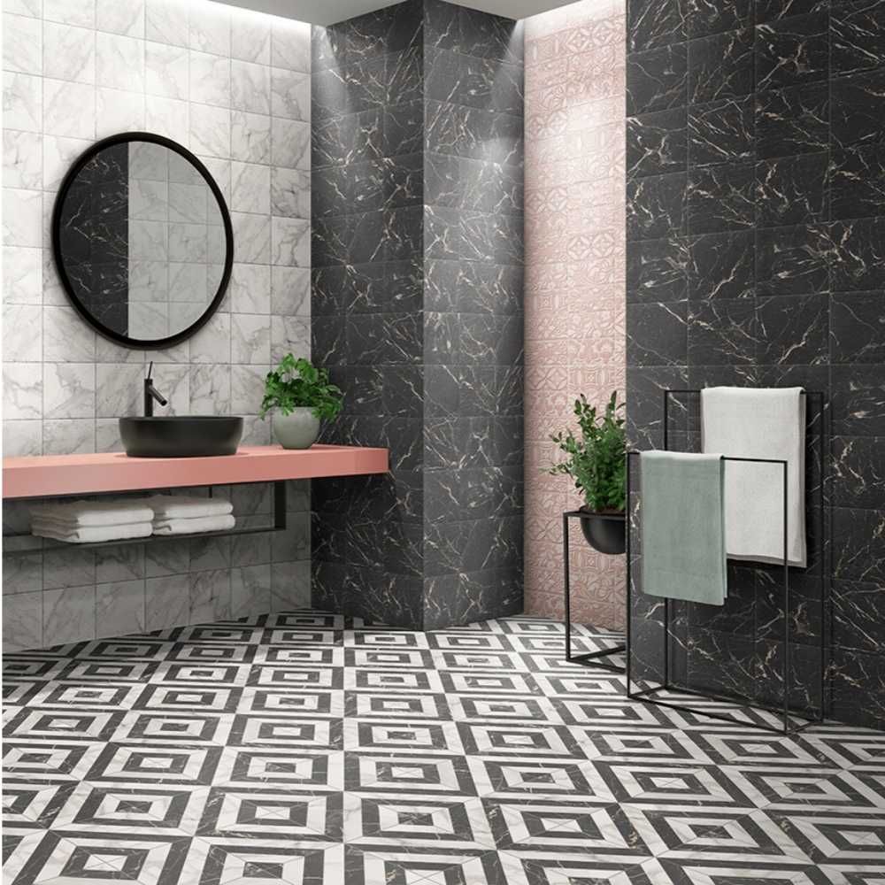 Versailles 8"x8" Dark Porcelain Matte Tile