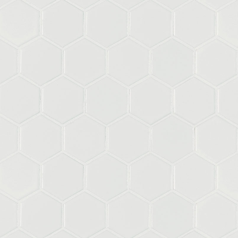 White Matte 2" Hex 6mm